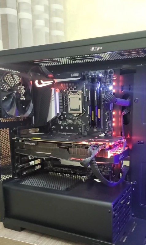 Материнская плата MSI, DDR4 16 Gb, Core I7 8700k, Видеокарта Asus Rog Strix 1080ti 2