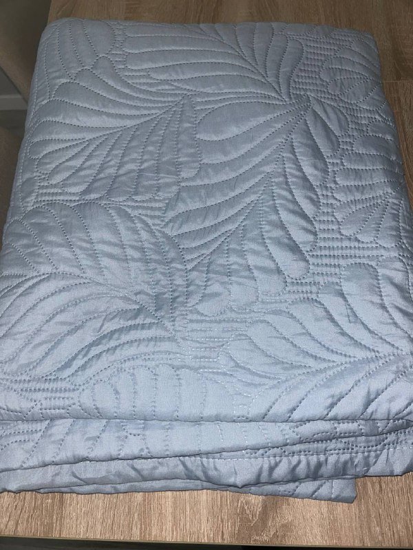 Покрывало-плед 190х210 светло голубого цвета 2 штуки