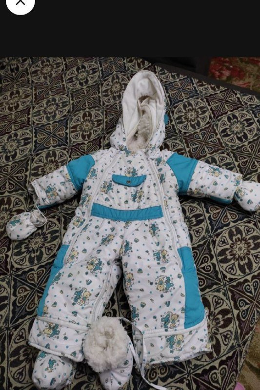 Детский комбинезон-трансформер конверт с сапожками и варежками 5