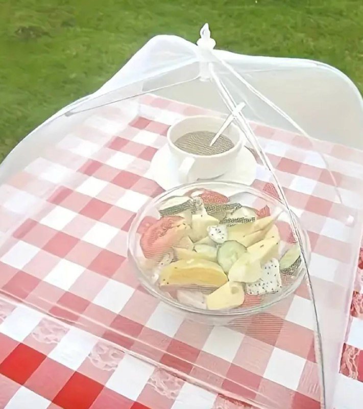 складной сетчатый зонт-тент для защиты еды 40x40 4