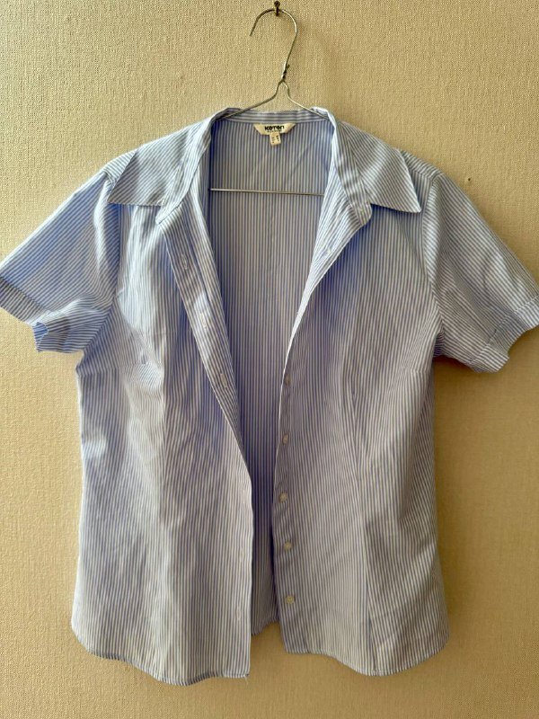 Рубашка женская базовая светло-голубая EUR 40 2