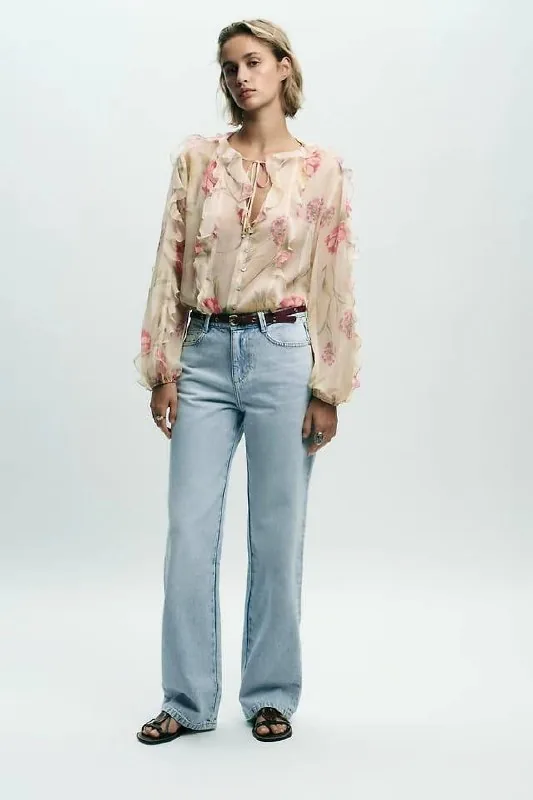 Джинсы Zara средней посадки Regular fit, размер 34 1