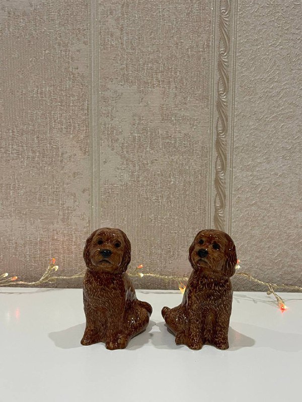 Набор для соли и перца в виде песиков Quail Ceramics