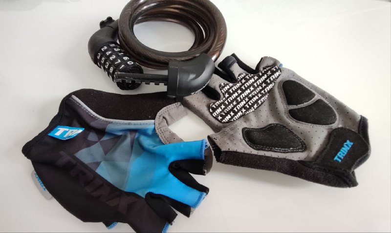 Велосипед Trinx с кодовым замком и перчатками 3