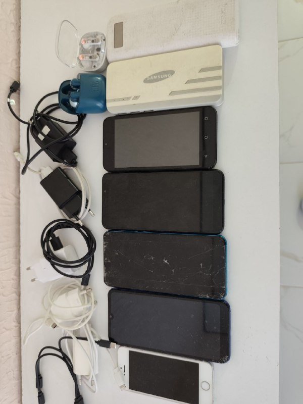 Honor 8A, Redmi 5 plus, Honor 9A, Luck L130, iPhone 5s, Пауэр банки, Наушники