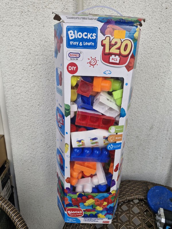 Детские блоки 120 шт из бесопасного пластика