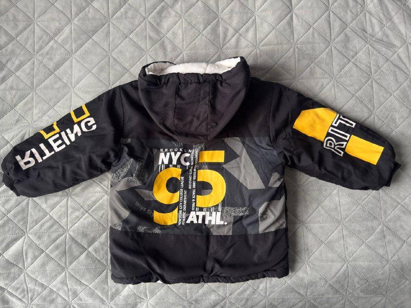 Теплая куртка на мальчика размер 120 2