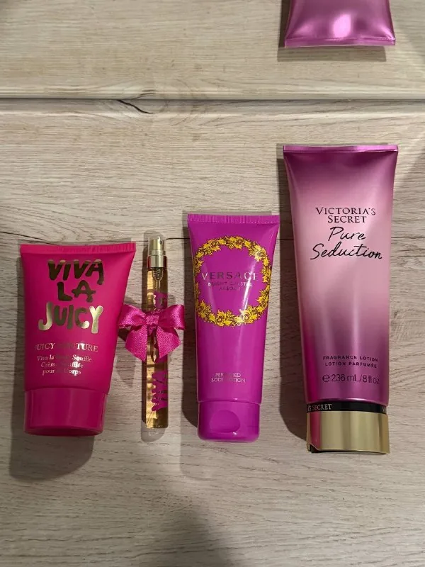 Victoria’s Secret Pure Seduction, Viva La Juicy Couture, Versace Bright Crystal 1
