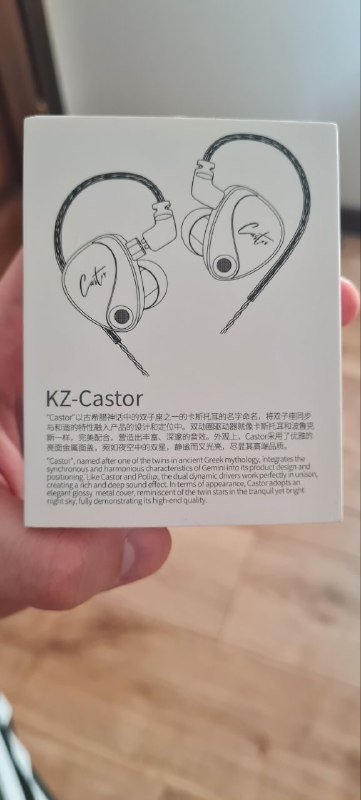 Наушники KZ Castor с кабелем usbc и насадками из пены