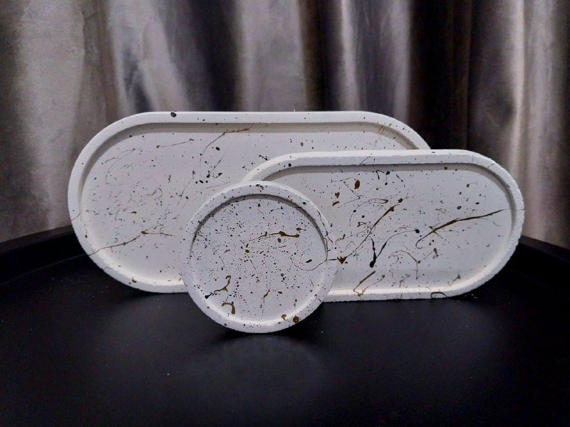 Фигурки из цемента для декора и горшки 2