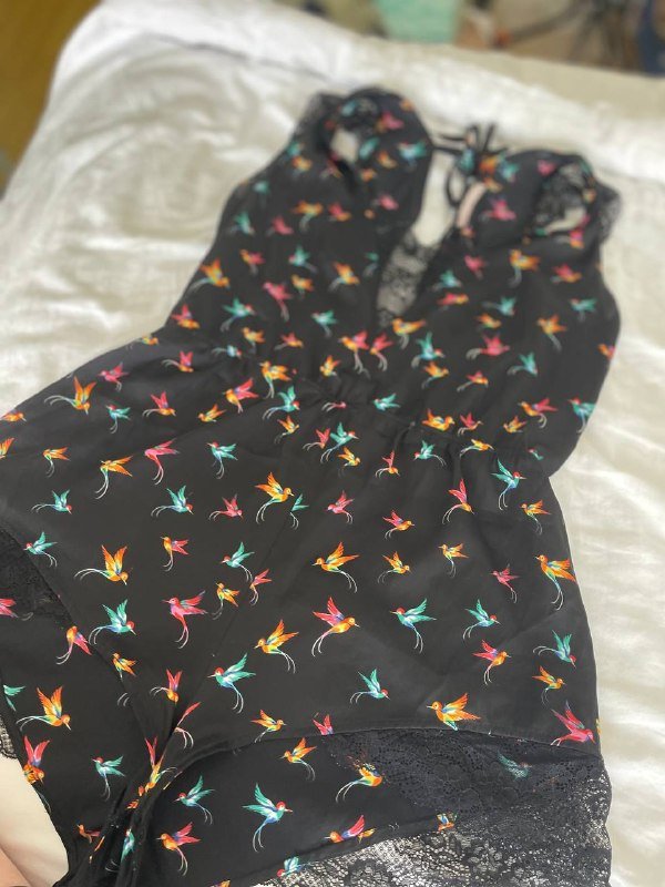 Пижамный комплект комбинезон и халат колибри