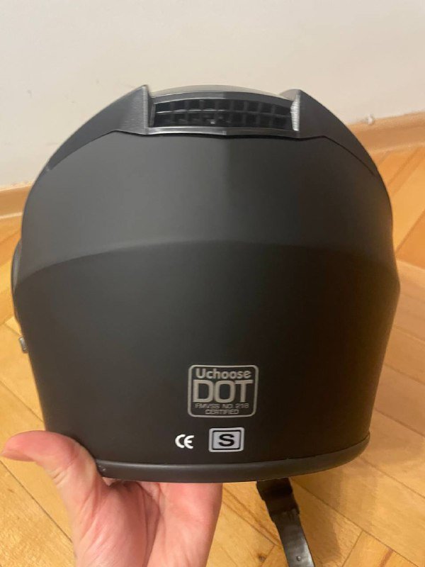 Черный шлем full face с очками, размер S 2