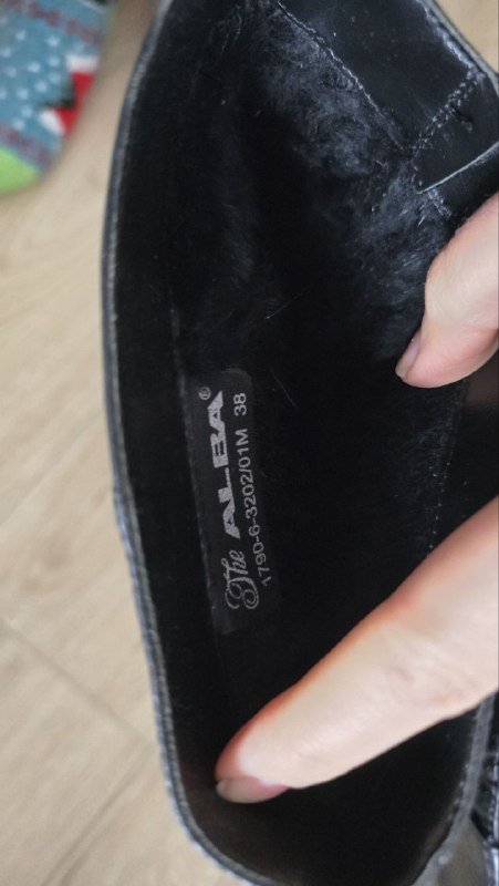 Кожаные сапоги на каблуке с мехом кролика Alba 4