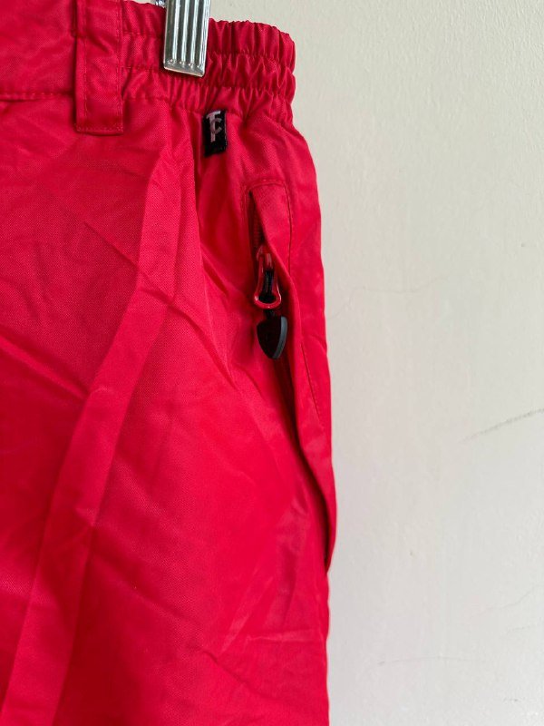 Женские лыжные штаны красного цвета 4
