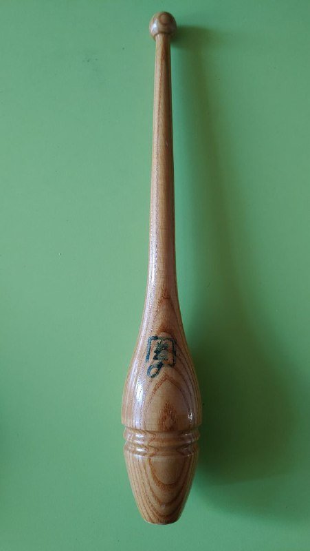 Булава атлетическая спортивная 2 шт деревянная бук 2