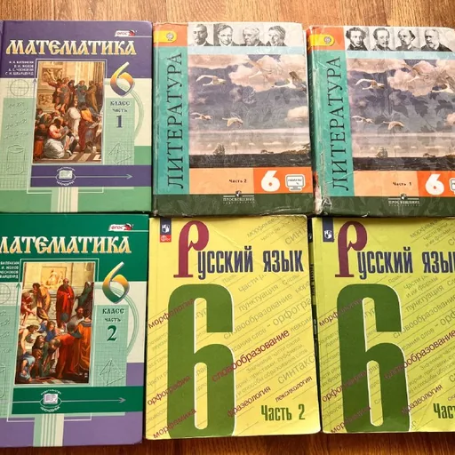 Учебники за 6 класс