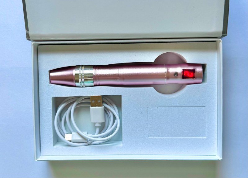 Электрический мезороллер с насадками для ухода за кожей 2