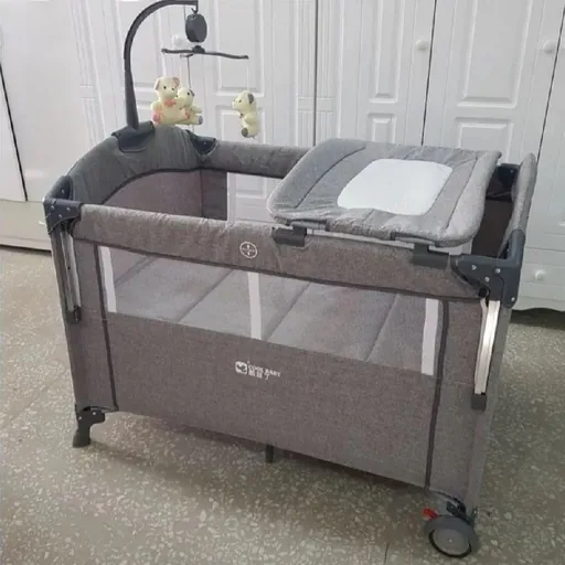 Baby crib with mattress