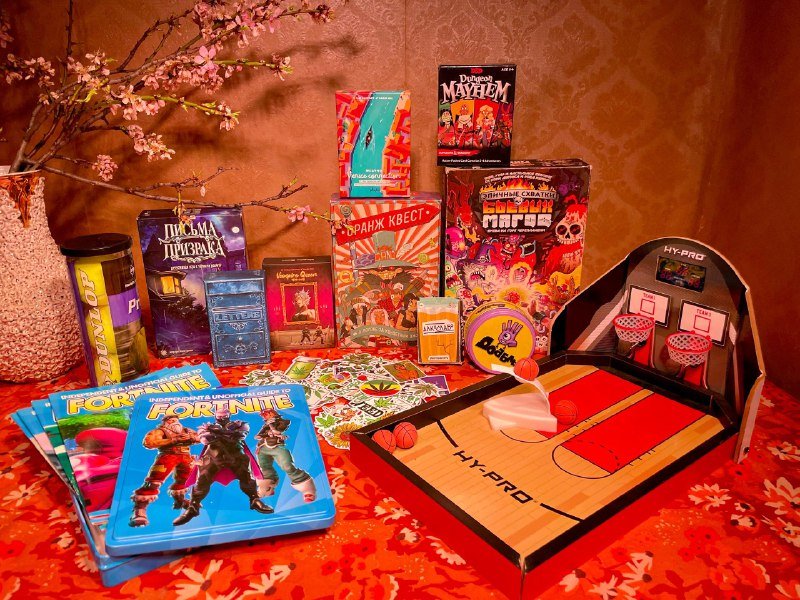 Настольные игры: Эпичные схватки боевых магов, Письма Призрака и др.