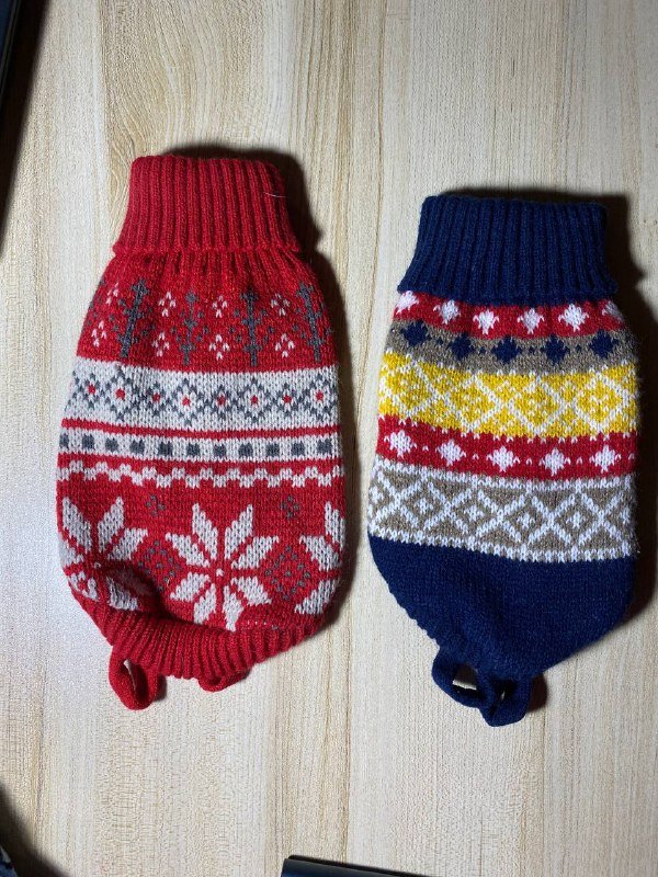 Свитера для животных XS красный, синий