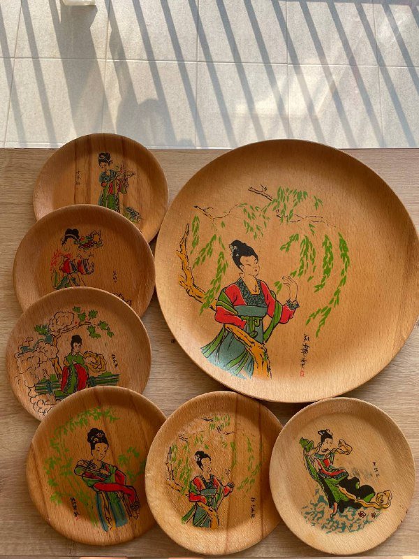 Набор тарелок в азиатском стиле 7 шт