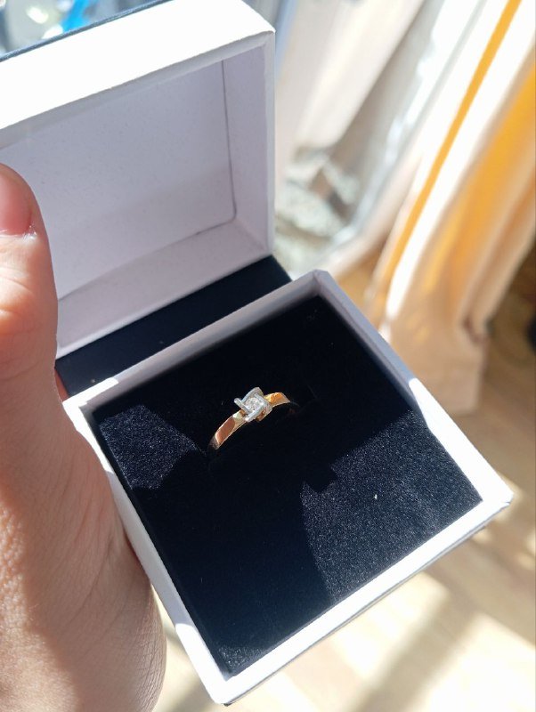 золотое кольцо 2 г размер 17 в подарочной упаковке 2