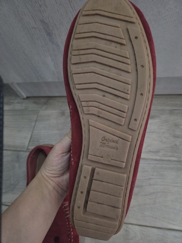 Мужские туфли мокасины красного цвета 3