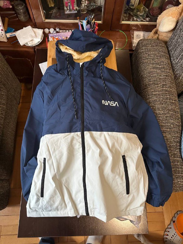 Теплая ветровка NASA мужская