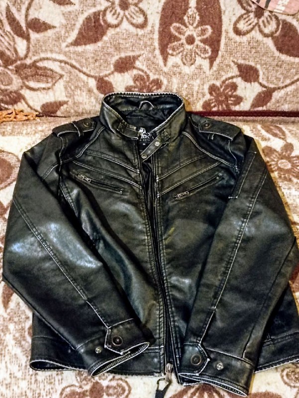 Мужская веганская кожаная куртка David's Outerwear, размер M 3