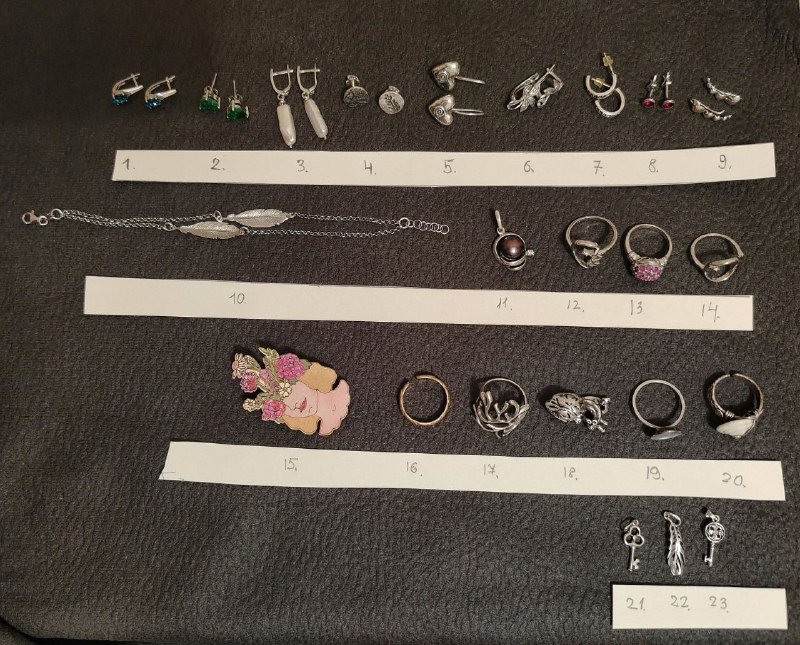 Украшения из натурального серебра и бижутерия