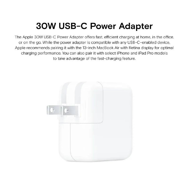 Apple charger 30W USB-C Power Adapter