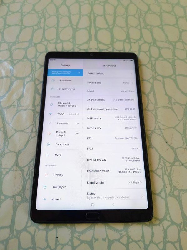 Планшет Mi Pad 4 Plus 64 Гб 4 Гб рам 4G с чехлом и стеклом 3