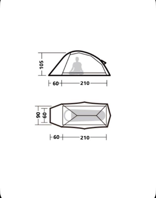 Палатка Naturehike BASE одноместная оранжевая 2