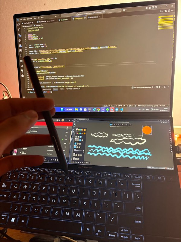 Ноутбук ASUS Zenbook Pro 14 Duo OLED с двумя экранами и стилусом 2