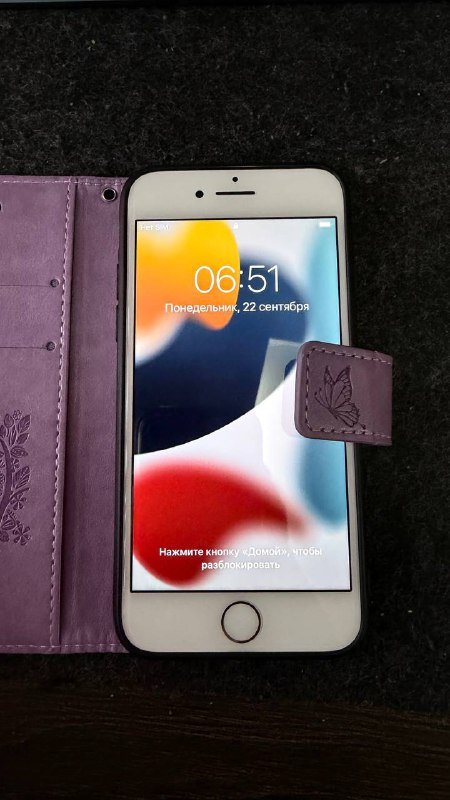 iPhone 7 rose gold, 32GB, с чехлами