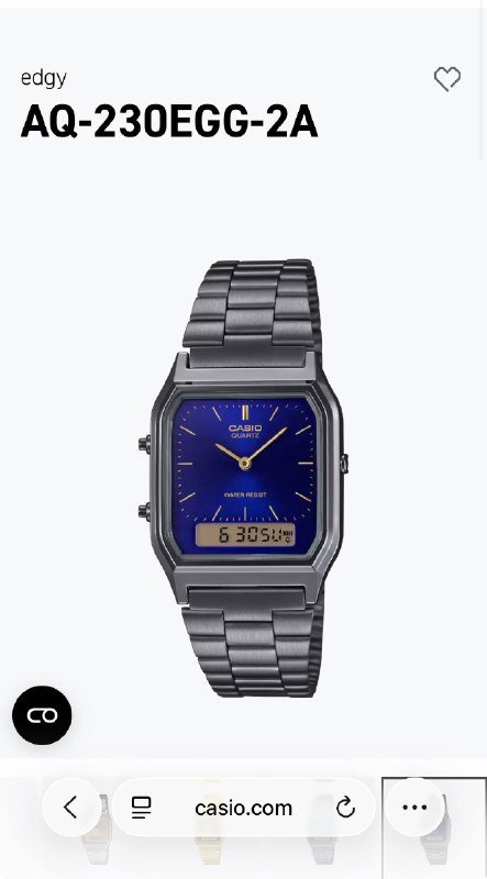 Часы Casio AQ-230EGG-2A синие фиолетовые