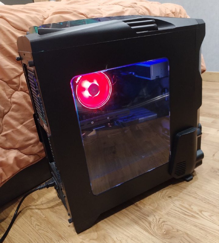 ПК с монитором, клавиатурой и мышью AMD Ryzen 5 2600 GTX 1060 16GB 3