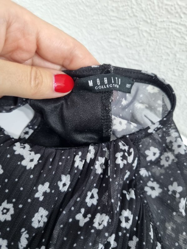 платье MOHITO, размер XS/S, прозрачный верх, пояс 5