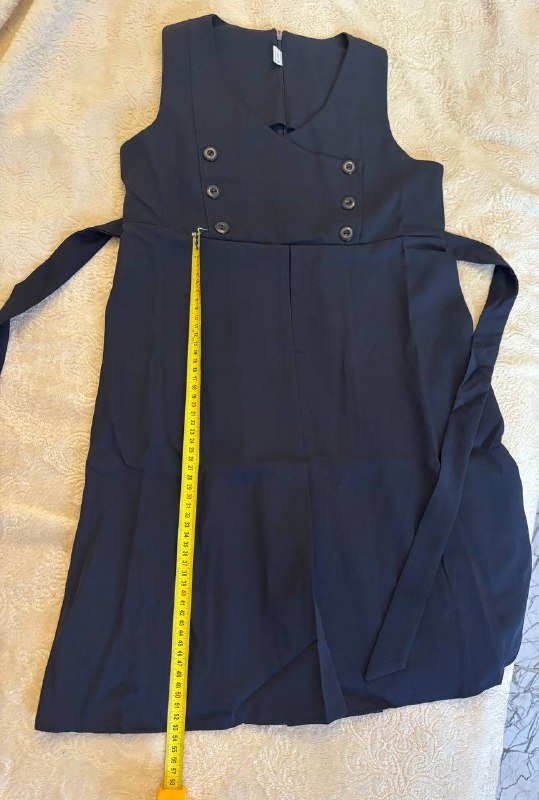 Школьное платье для девочки тёмно-синее размер 38 3