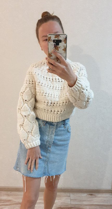 Свитер Инжир, Джинсовая юбка 3