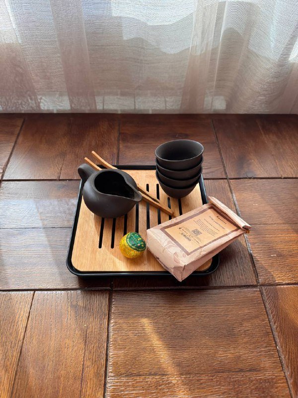 Чайный набор из глины с пуэром и чайные питомцы из глины