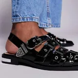 Балетки Steve Madden, черные и белые 2