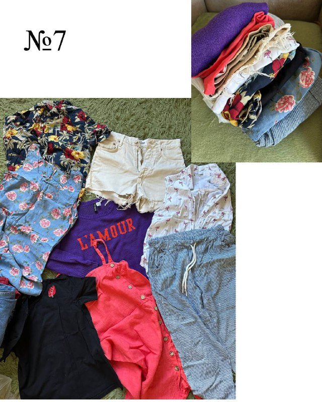 Джинсы №1, Джинсы №2, Джинсы №3, Джинсы №4, Джинсы №5, Джинсы №6, пакет женских вещей 7