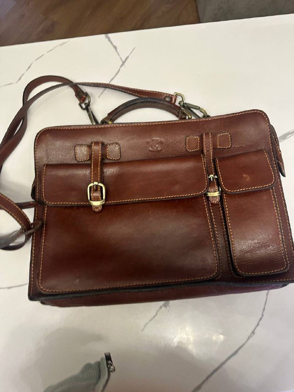 Портфель мужской из натуральной кожи