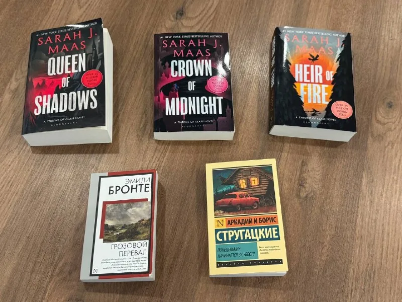 Книги Сары Дж. Маас, Стругацких, Эмили Бронте