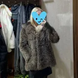 Натуральная шуба с капюшоном 1