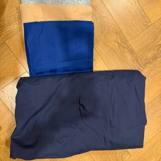 Cotton fitted sheet and pillowcases