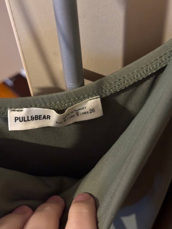 Платье PULL BEAR хаки размер S 3