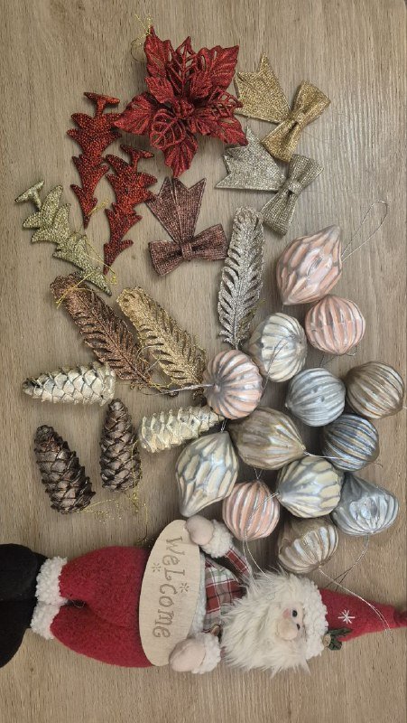 Новогодние игрушки с дедом Морозом