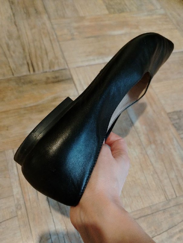 Балетки женские черные натуральная кожа Caprice размер 38-38,5 4